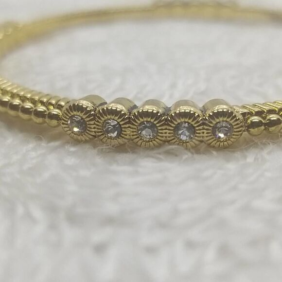 RJ Graziano Bracelets CN Two Gold Bangle Vintage - Picture 9 of 13